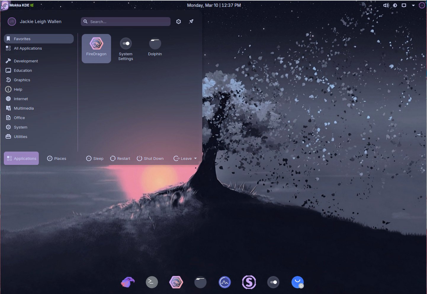 Screenshot of desktop.