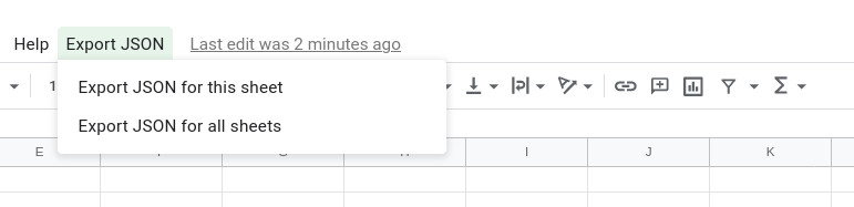 Google Sheets JSON tool.